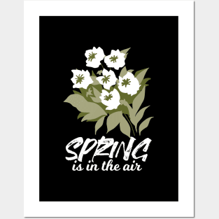 Spring Bloom Elegance - 'Spring is in the Air' Floral Bouquet Posters and Art